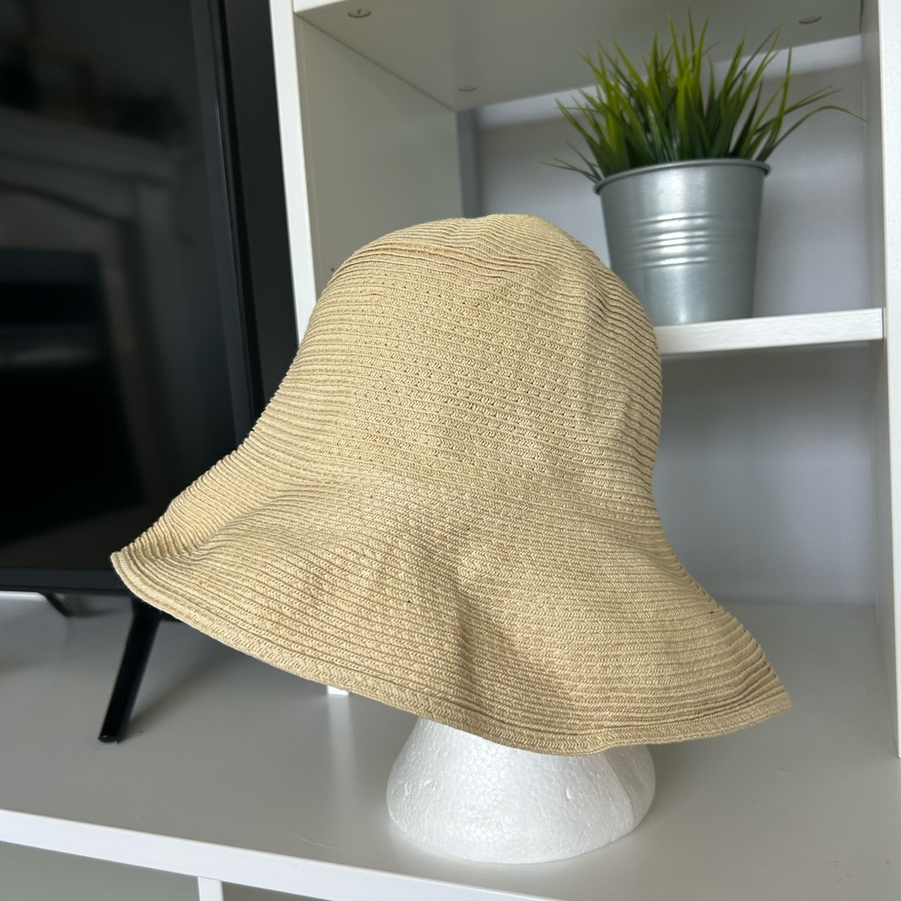 Wide Brim Sun Hat - Beige